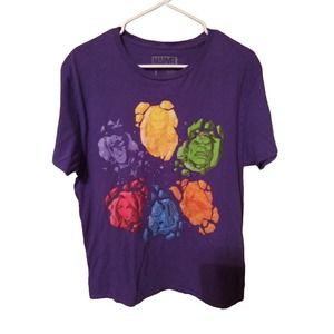 Purple Marvel Infinity Stone by Lootwear Tee Size L